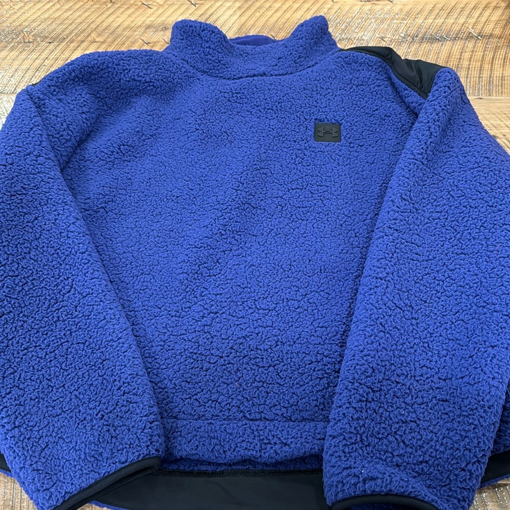 NEW Womens XL Under Armour Royal Blue Fleece